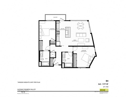 B5-RW 2x2 floor plan